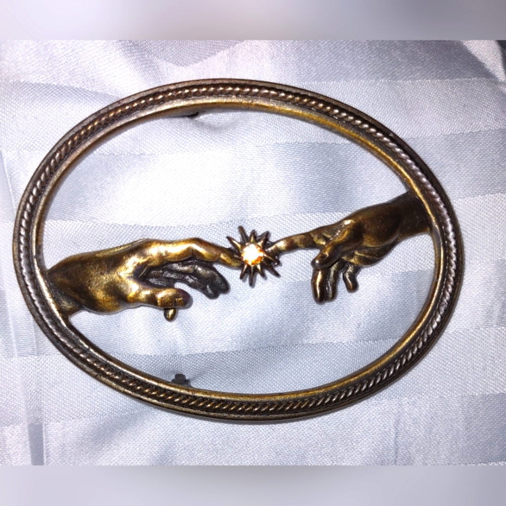 BROOCH: "GOD CREATING MAN"